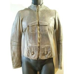 Blur Panama Tan Brown Luxury Leather Jacket